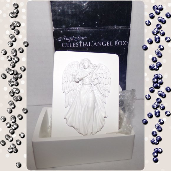 Ceramic Angel Box   {X4} - Picture 3 of 4